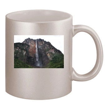 Waterfalls 11oz Metallic Silver Mug