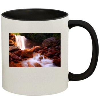 Waterfalls 11oz Colored Inner & Handle Mug