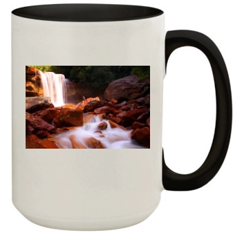 Waterfalls 15oz Colored Inner & Handle Mug