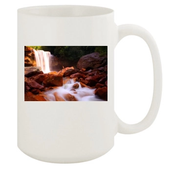 Waterfalls 15oz White Mug