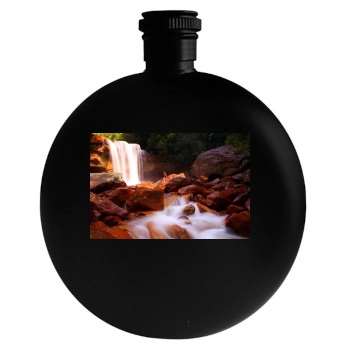 Waterfalls Round Flask