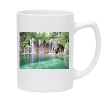 Waterfalls 14oz White Statesman Mug