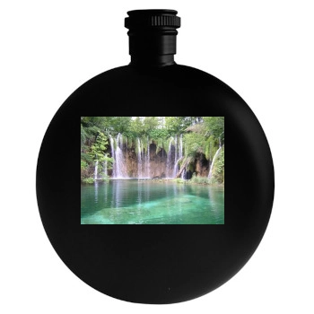 Waterfalls Round Flask