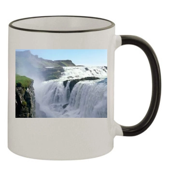 Waterfalls 11oz Colored Rim & Handle Mug