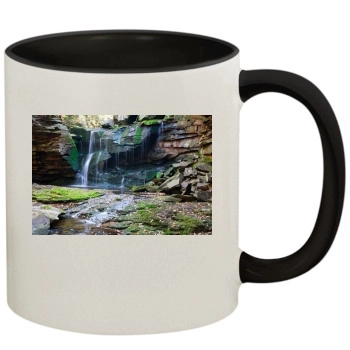 Waterfalls 11oz Colored Inner & Handle Mug