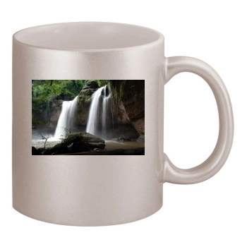 Waterfalls 11oz Metallic Silver Mug