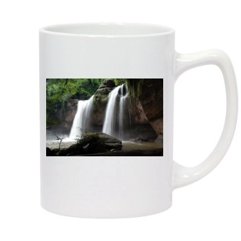 Waterfalls 14oz White Statesman Mug