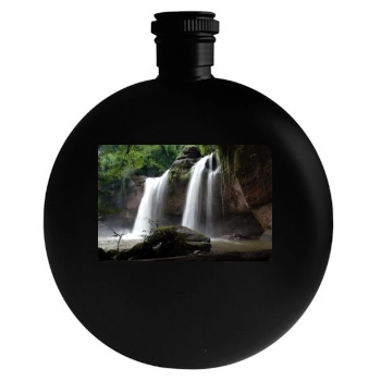 Waterfalls Round Flask