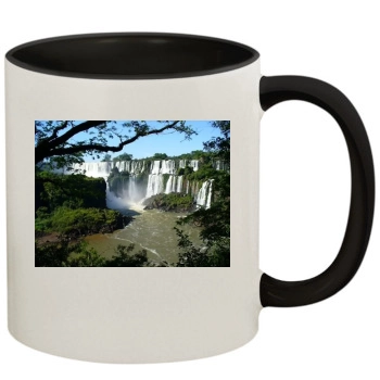 Waterfalls 11oz Colored Inner & Handle Mug