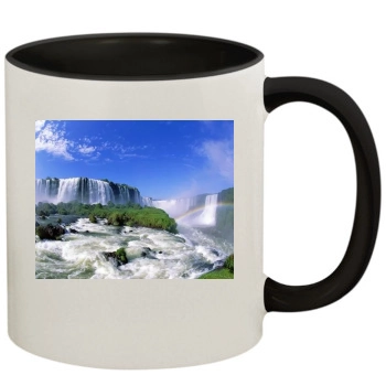 Waterfalls 11oz Colored Inner & Handle Mug