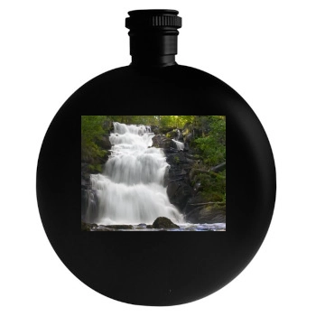 Waterfalls Round Flask