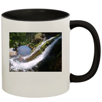 Waterfalls 11oz Colored Inner & Handle Mug