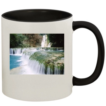 Waterfalls 11oz Colored Inner & Handle Mug