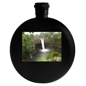 Waterfalls Round Flask