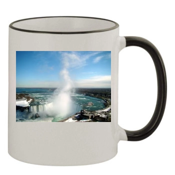 Waterfalls 11oz Colored Rim & Handle Mug