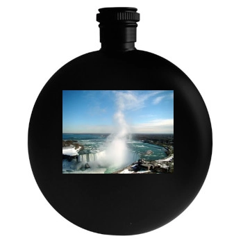 Waterfalls Round Flask