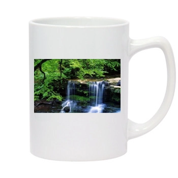 Waterfalls 14oz White Statesman Mug