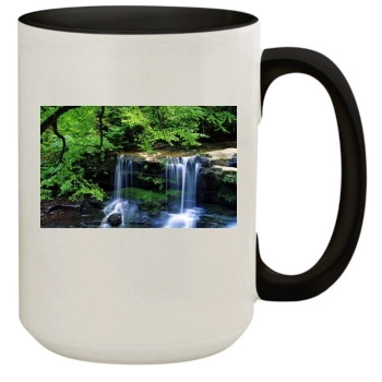 Waterfalls 15oz Colored Inner & Handle Mug