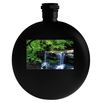 Waterfalls Round Flask