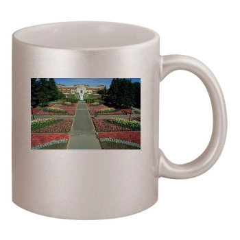 Botanical Gardens 11oz Metallic Silver Mug