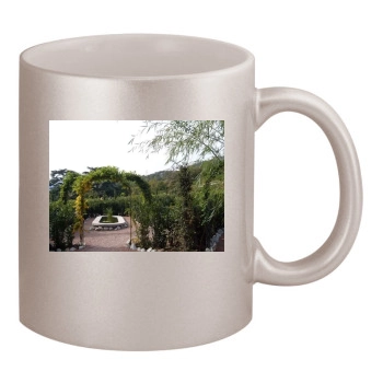 Botanical Gardens 11oz Metallic Silver Mug