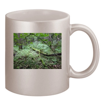 Botanical Gardens 11oz Metallic Silver Mug