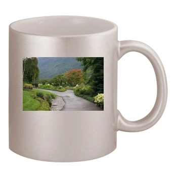 Botanical Gardens 11oz Metallic Silver Mug