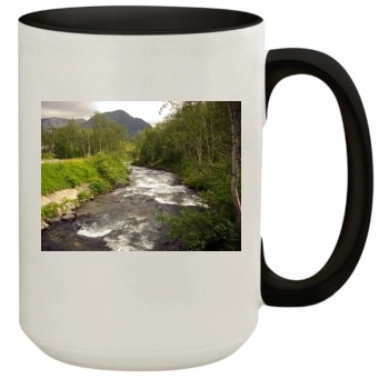 Botanical Gardens 15oz Colored Inner & Handle Mug