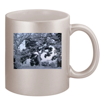 Botanical Gardens 11oz Metallic Silver Mug