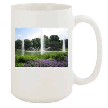 Botanical Gardens 15oz White Mug