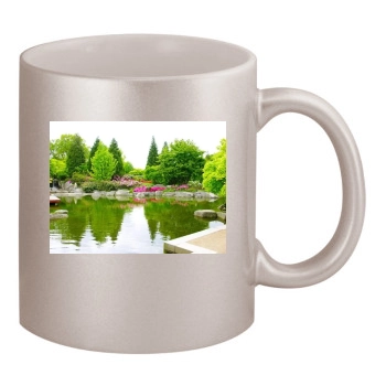 Botanical Gardens 11oz Metallic Silver Mug