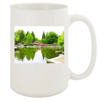 Botanical Gardens 15oz White Mug