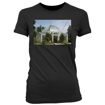 Botanical Gardens Women's Junior Cut Crewneck T-Shirt