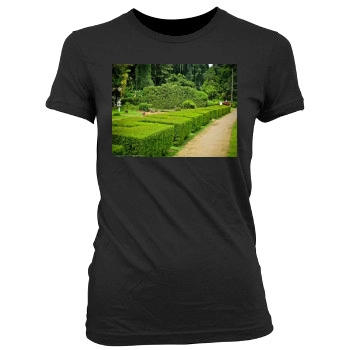 Botanical Gardens Women's Junior Cut Crewneck T-Shirt