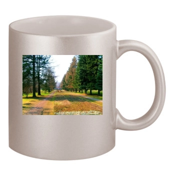 Botanical Gardens 11oz Metallic Silver Mug