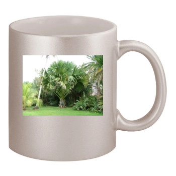 Botanical Gardens 11oz Metallic Silver Mug