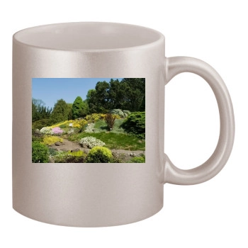 Botanical Gardens 11oz Metallic Silver Mug