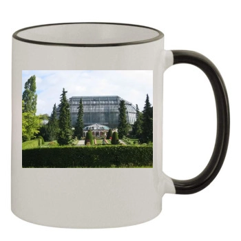 Botanical Gardens 11oz Colored Rim & Handle Mug