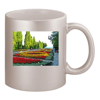 Botanical Gardens 11oz Metallic Silver Mug