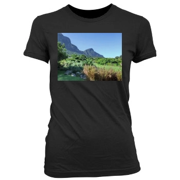 Botanical Gardens Women's Junior Cut Crewneck T-Shirt