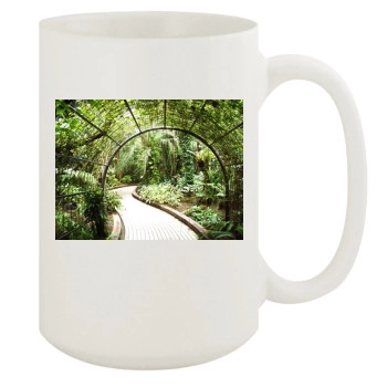 Botanical Gardens 15oz White Mug