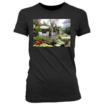 Botanical Gardens Women's Junior Cut Crewneck T-Shirt