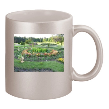 Botanical Gardens 11oz Metallic Silver Mug