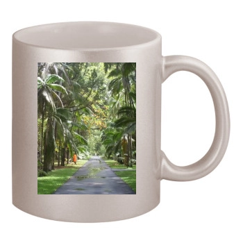 Botanical Gardens 11oz Metallic Silver Mug