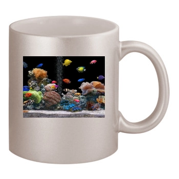 Underwater World 11oz Metallic Silver Mug