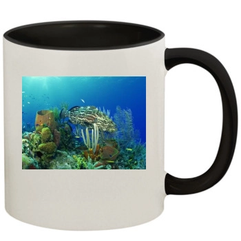 Underwater World 11oz Colored Inner & Handle Mug