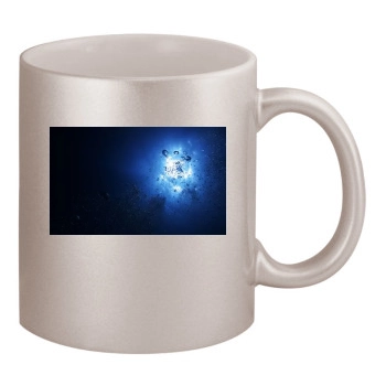 Underwater World 11oz Metallic Silver Mug