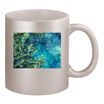 Underwater World 11oz Metallic Silver Mug