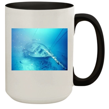 Underwater World 15oz Colored Inner & Handle Mug