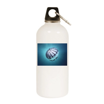 Underwater World White Water Bottle With Carabiner